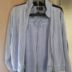 2 piece velveteen sweatsuit